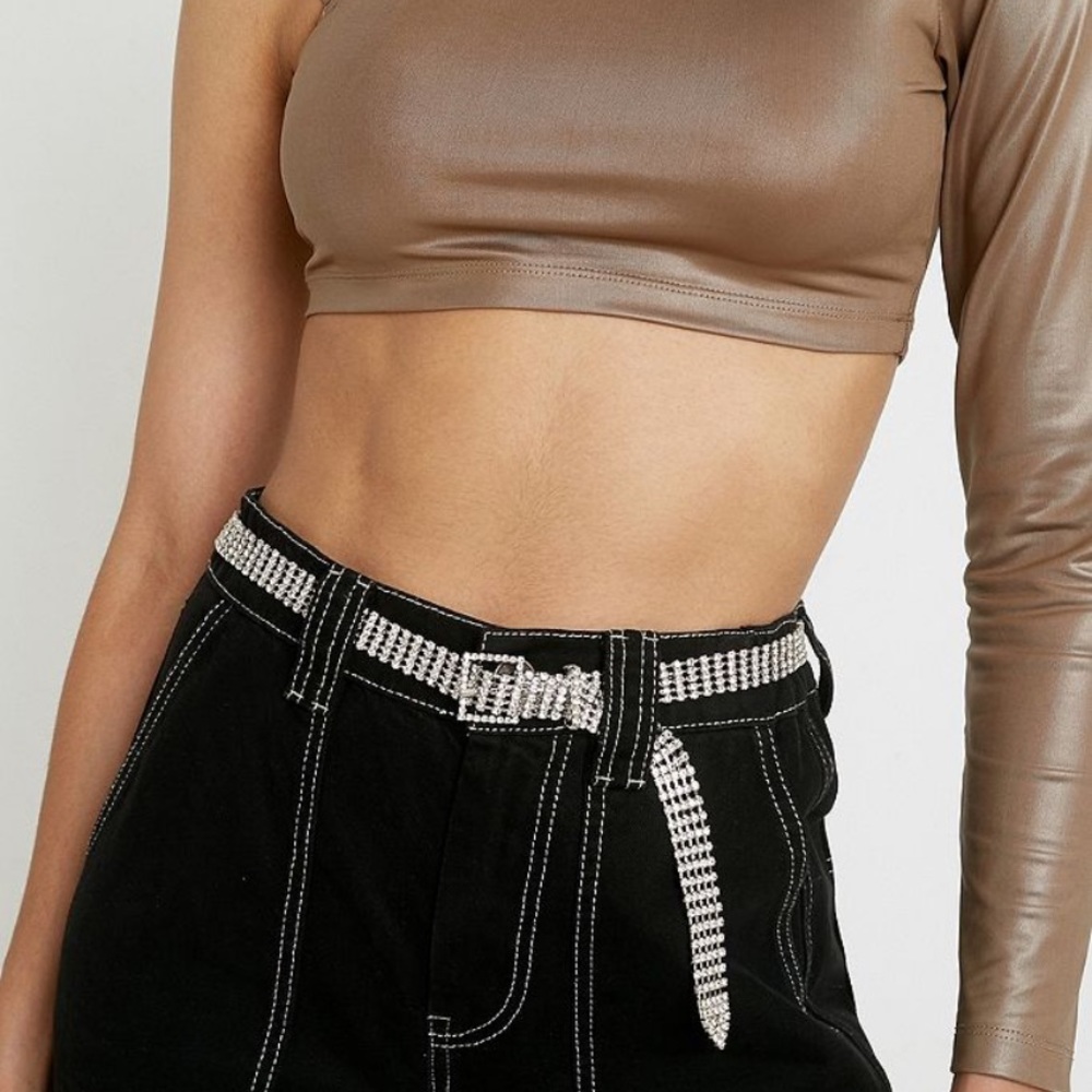 Urban outfitters diamond bling belt